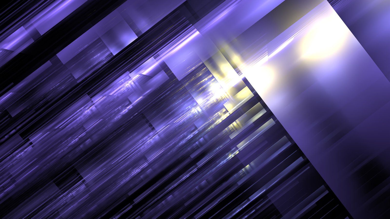 Vivid streaks of purple and yellow light create a dynamic visual effect in this abstract digital artwork. design emphasizes depth and motion, drawing the viewer in. 3d render